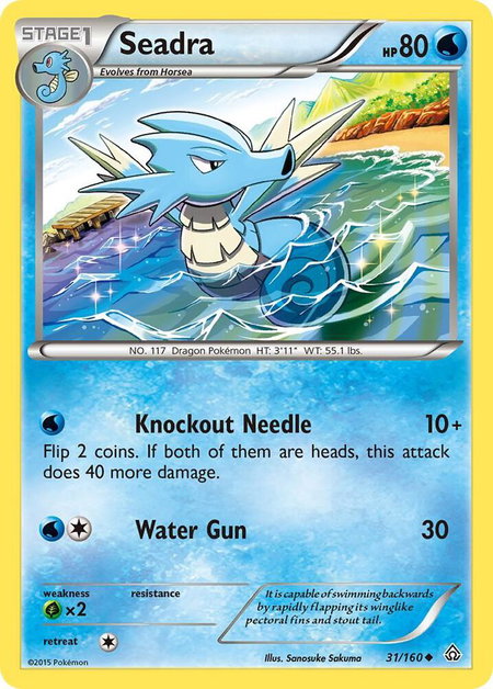 Seadra - XY - Primal Clash Pokémon trading card