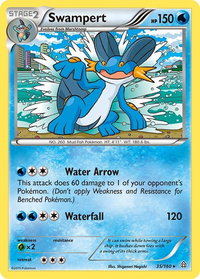 Swampert - XY - Primal Clash (PRC) #35/160 - Rare Pokémon Trading Card