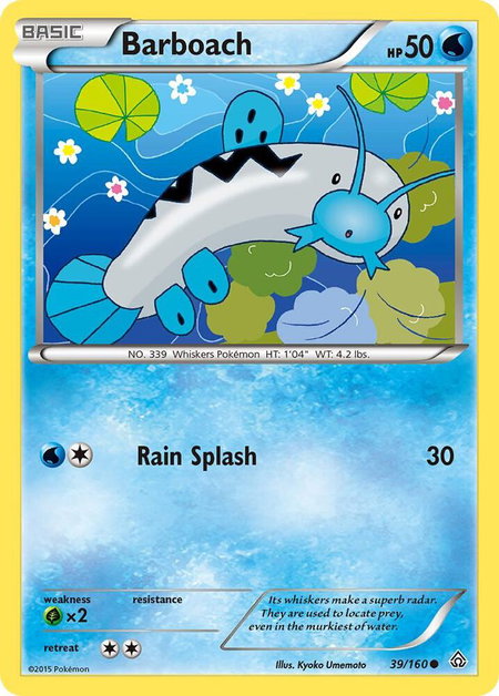 Barboach - XY - Primal Clash Pokémon trading card