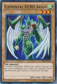 Elemental HERO Avian trading card from Structure Deck: HERO Strike Elemental HERO Avian - Structure Deck: HERO Strike YuGiOh trading card