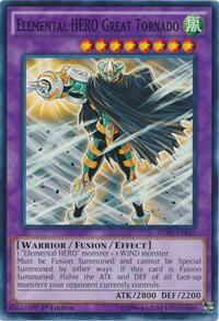 Elemental HERO Great Tornado - Structure Deck: HERO Strike (SDHS) #SDHS-EN045 - Common / Short Print YuGiOh Trading Card