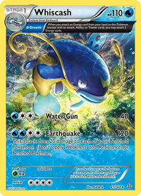 Whiscash (Alpha) - XY - Primal Clash (PRC) #41/160 - Rare Pokémon Trading Card