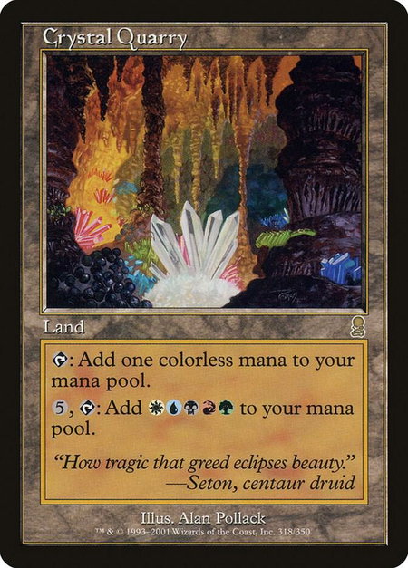 Crystal Quarry - Odyssey Magic: The Gathering trading card