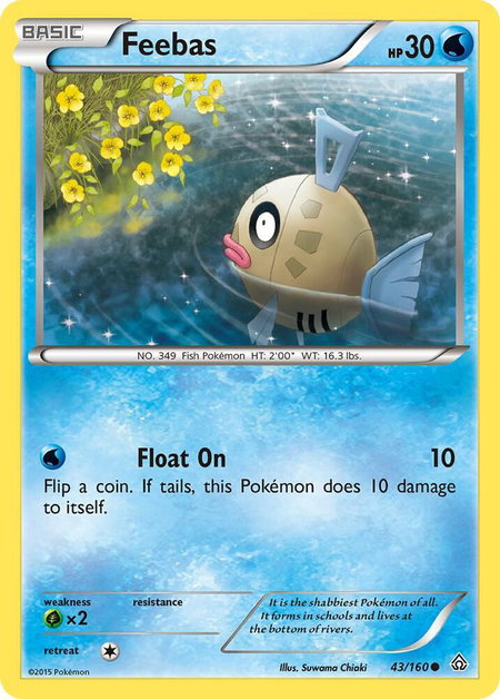 Feebas - XY - Primal Clash Pokémon trading card