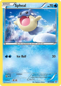 Spheal (46) - XY - Primal Clash (PRC) #46/160 - Common Pokémon Trading Card
