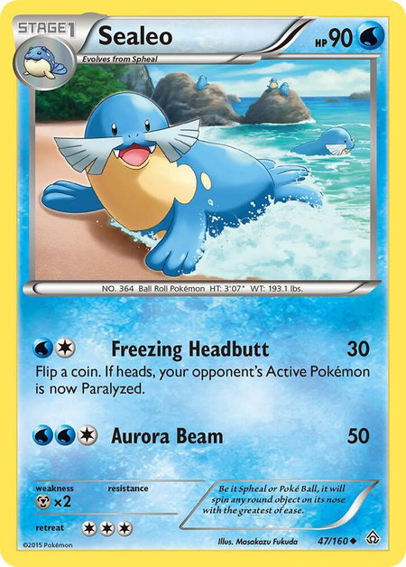 Sealeo - XY - Primal Clash Pokémon trading card