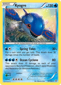 Kyogre - XY - Primal Clash (PRC) #53/160 - Rare Pokémon Trading Card