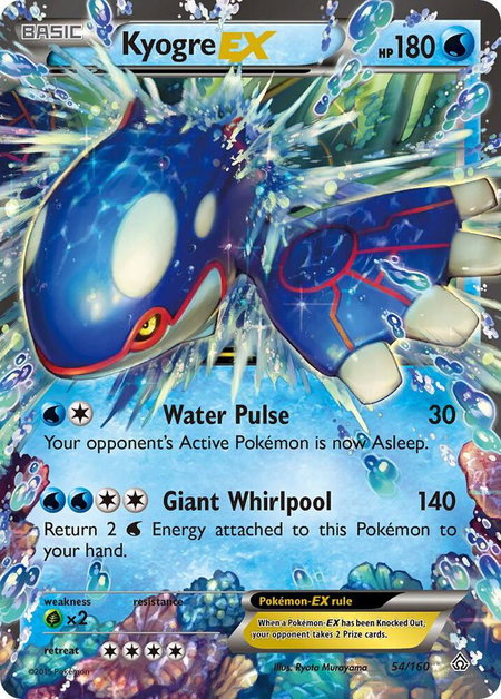 Kyogre EX - XY - Primal Clash Pokémon trading card