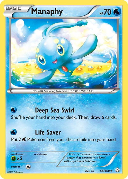 Manaphy - XY - Primal Clash Pokémon trading card