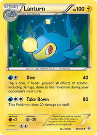 Lanturn - XY - Primal Clash (PRC) #58/160 - Uncommon Pokémon Trading Card