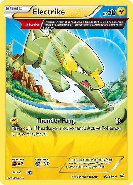 Electrike (Omega) - XY - Primal Clash Pokémon trading card