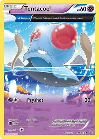 Tentacool (Alpha) - XY - Primal Clash (PRC) #71/160 - Uncommon Pokémon Trading Card