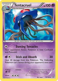 Tentacruel - XY - Primal Clash (PRC) #72/160 - Rare Pokémon Trading Card