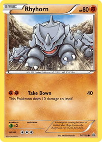 Rhyhorn - XY - Primal Clash (PRC) #74/160 - Common Pokémon Trading Card