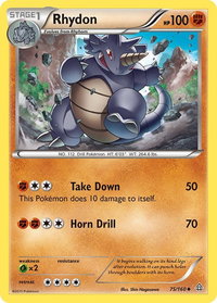 Rhydon - XY - Primal Clash (PRC) #75/160 - Uncommon Pokémon Trading Card