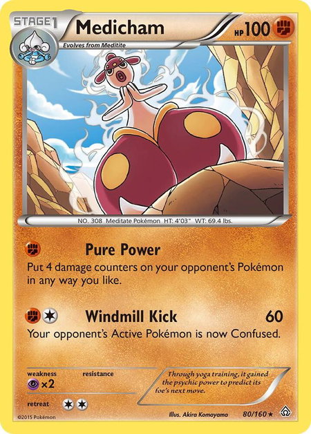 Medicham - XY - Primal Clash Pokémon trading card