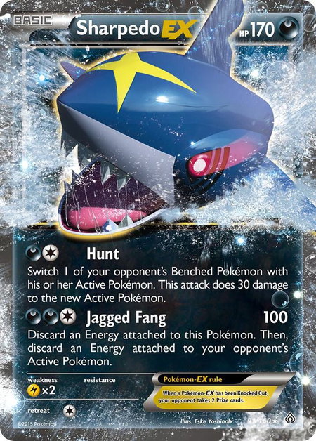 Sharpedo EX - XY - Primal Clash Pokémon trading card