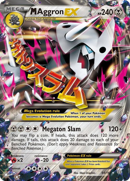 M Aggron EX - XY - Primal Clash Pokémon trading card