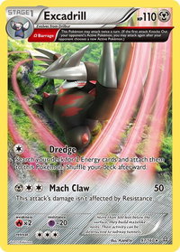 Excadrill (Omega) - XY - Primal Clash (PRC) #97/160 - Holo Rare Pokémon Trading Card