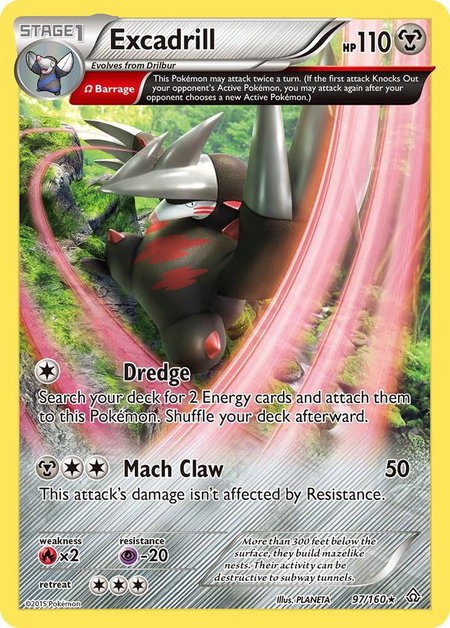 Excadrill (Omega) - XY - Primal Clash Pokémon trading card