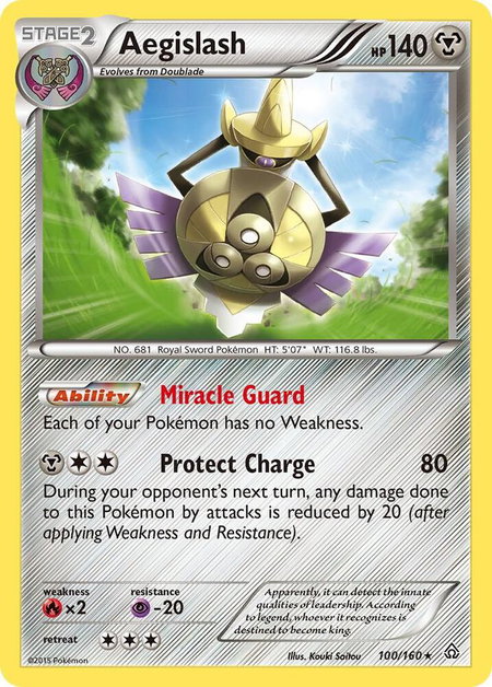 Aegislash - XY - Primal Clash Pokémon trading card