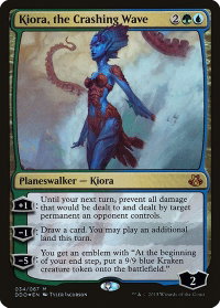 Kiora, the Crashing Wave - Duel Decks: Elspeth vs. Kiora (DDO) #34 - Mythic Rare Magic: The Gathering Trading Card