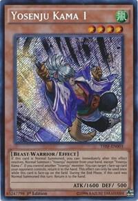 Yosenju Kama 1 trading card from The Secret Forces Yosenju Kama 1 - The Secret Forces YuGiOh trading card
