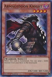 Armageddon Knight trading card from The Secret Forces Armageddon Knight - The Secret Forces YuGiOh trading card