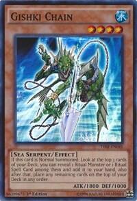 Gishki Chain - The Secret Forces (THSF) #THSF-EN041 - Super Rare YuGiOh Trading Card