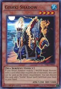 Gishki Shadow trading card from The Secret Forces Gishki Shadow - The Secret Forces YuGiOh trading card