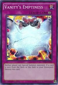 Vanity's Emptiness trading card from The Secret Forces Vanity's Emptiness - The Secret Forces YuGiOh trading card