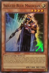 Skilled Blue Magician (SE) - Secrets of Eternity (SECE) #SECE-ENS07 - Super Rare YuGiOh Trading Card