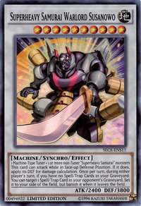 Superheavy Samurai Warlord Susanowo (SE) - Secrets of Eternity (SECE) #SECE-ENS11 - Super Rare YuGiOh Trading Card
