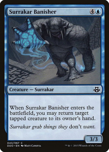 Surrakar Banisher trading card from Duel Decks: Elspeth vs. Kiora Surrakar Banisher - Duel Decks: Elspeth vs. Kiora Magic: The Gathering trading card