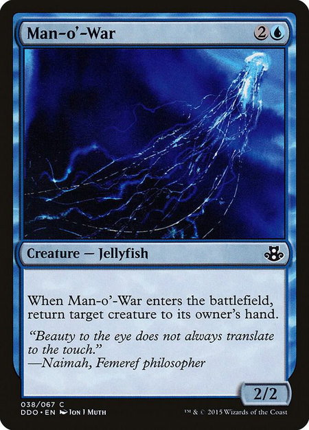 Man-o'-War - Duel Decks: Elspeth vs. Kiora Magic: The Gathering trading card