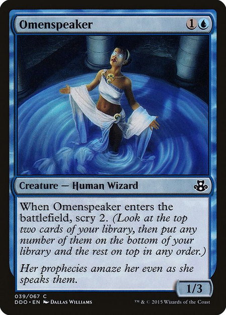 Omenspeaker - Duel Decks: Elspeth vs. Kiora Magic: The Gathering trading card