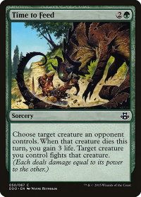 Time to Feed - Duel Decks: Elspeth vs. Kiora (DDO) #50 - Common Magic: The Gathering Trading Card