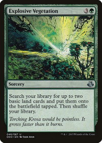 Explosive Vegetation - Duel Decks: Elspeth vs. Kiora (DDO) #46 - Uncommon Magic: The Gathering Trading Card