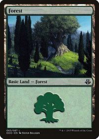Forest (063) - Duel Decks: Elspeth vs. Kiora (DDO) #63 - Land Magic: The Gathering Trading Card