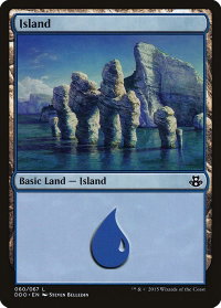 Island (060) - Duel Decks: Elspeth vs. Kiora (DDO) #60 - Land Magic: The Gathering Trading Card