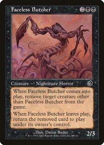 Faceless Butcher - Torment (TOR) #60 - Common Magic: The Gathering Trading Card
