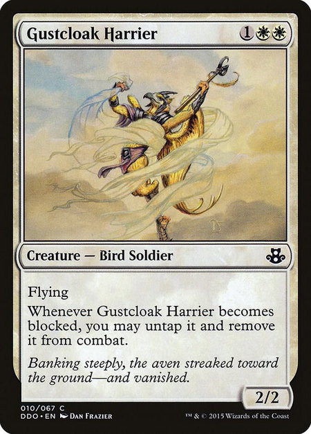 Gustcloak Harrier trading card from Duel Decks: Elspeth vs. Kiora Gustcloak Harrier - Duel Decks: Elspeth vs. Kiora Magic: The Gathering trading card