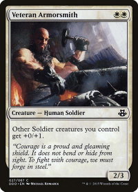 Veteran Armorsmith - Duel Decks: Elspeth vs. Kiora (DDO) #27 - Common Magic: The Gathering Trading Card