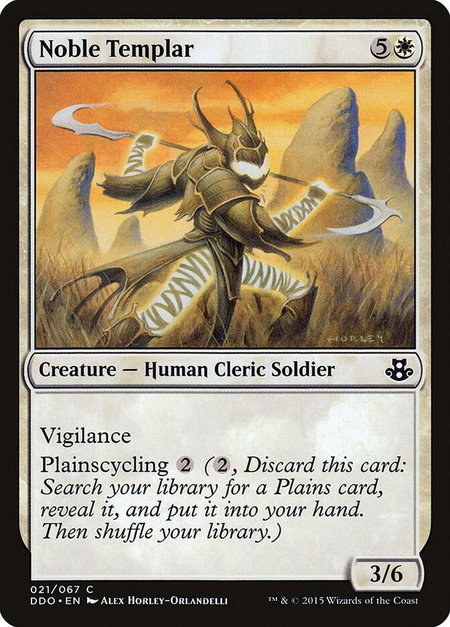 Noble Templar - Duel Decks: Elspeth vs. Kiora Magic: The Gathering trading card