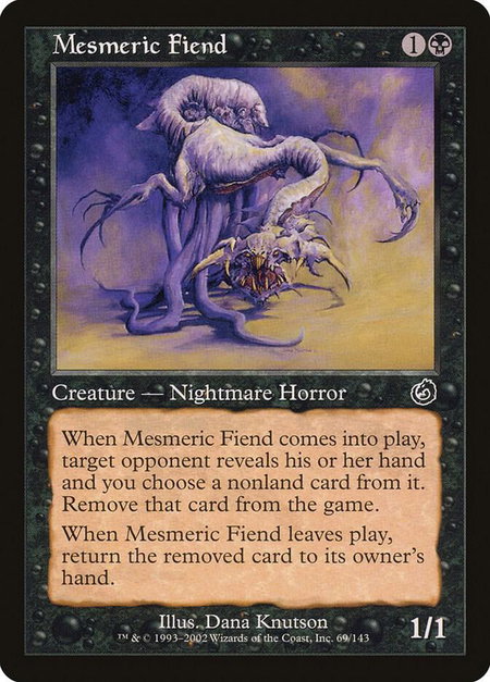 Mesmeric Fiend - Torment Magic: The Gathering trading card
