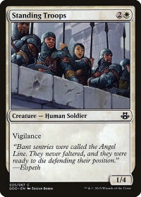 Standing Troops - Duel Decks: Elspeth vs. Kiora (DDO) #25 - Common Magic: The Gathering Trading Card