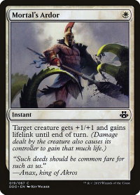 Mortal's Ardor - Duel Decks: Elspeth vs. Kiora (DDO) #19 - Common Magic: The Gathering Trading Card