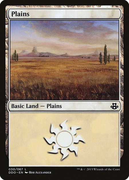 Plains (030) - Duel Decks: Elspeth vs. Kiora Magic: The Gathering trading card