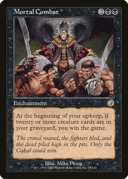 Mortal Combat - Torment Magic: The Gathering trading card