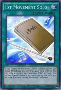 1st Movement Solo (SE) - The New Challengers (NECH) #NECH-ENS10 - Super Rare YuGiOh Trading Card